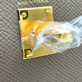 エルメス HERMES ケリー25 外縫い K刻印 エトゥープ GD金具 エプソン レディース ショルダーバッグ