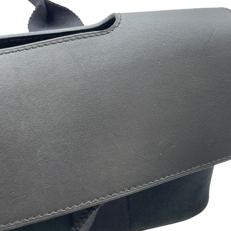 エルメス HERMES ヴァルパライソロングPM ブラック SV金具 トワル レディース ハンドバッグ