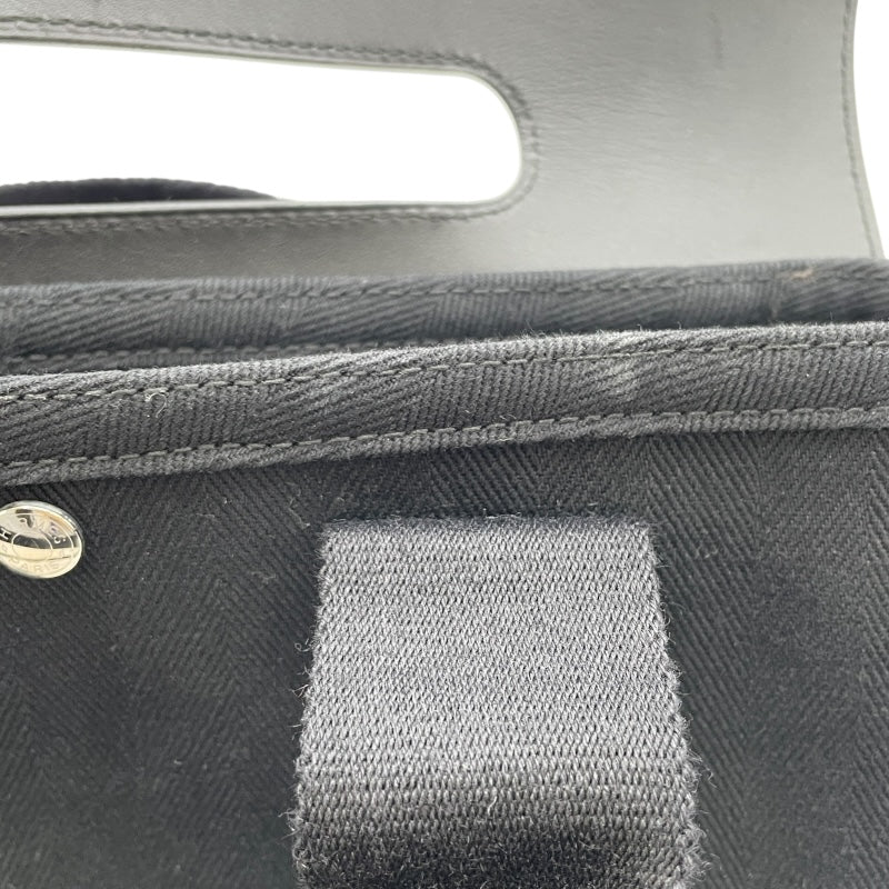 エルメス HERMES ヴァルパライソロングPM ブラック SV金具 トワル レディース ハンドバッグ