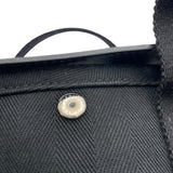 エルメス HERMES ヴァルパライソロングPM ブラック SV金具 トワル レディース ハンドバッグ
