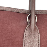 エルメス HERMES ガーデンファイルPM　▢I刻 ブラウン トワル レディース ハンドバッグ