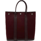 エルメス HERMES ガーデンファイルPM　▢I刻 ブラウン トワル レディース ハンドバッグ