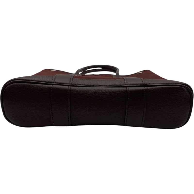 エルメス HERMES ガーデンファイルPM　▢I刻 ブラウン トワル レディース ハンドバッグ