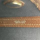 エルメス HERMES ガーデンファイルPM　▢I刻 ブラウン トワル レディース ハンドバッグ