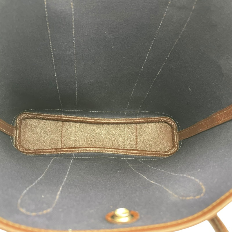 エルメス HERMES ガーデンファイルPM　▢I刻 ブラウン トワル レディース ハンドバッグ