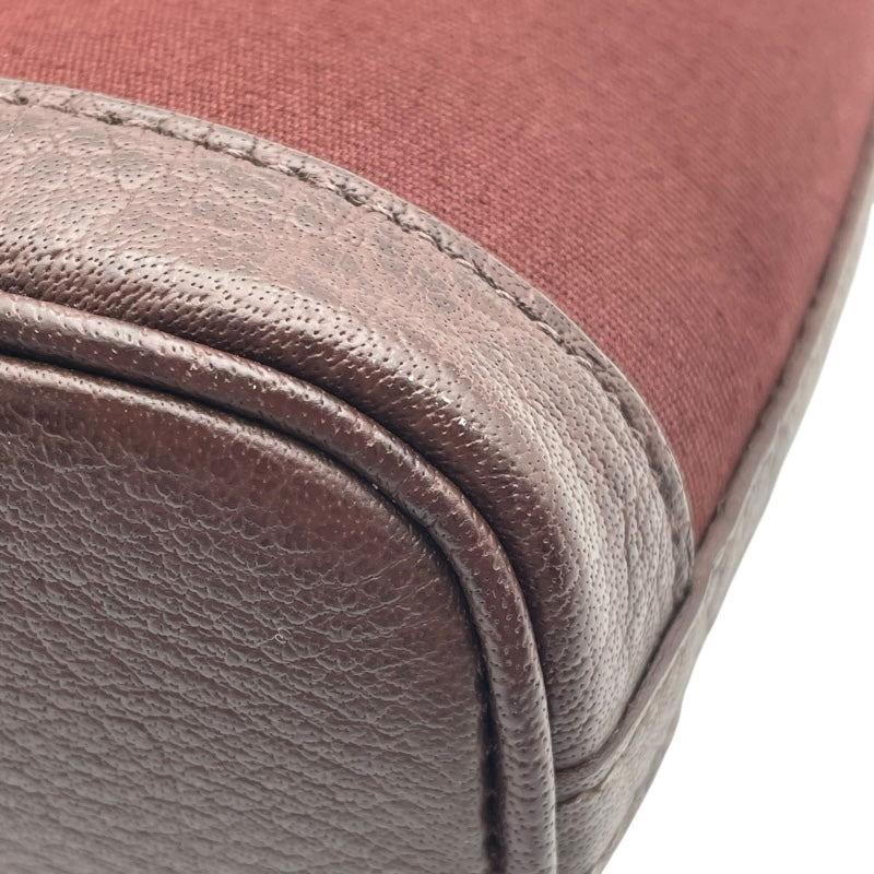 エルメス HERMES ガーデンファイルPM　▢I刻 ブラウン トワル レディース ハンドバッグ