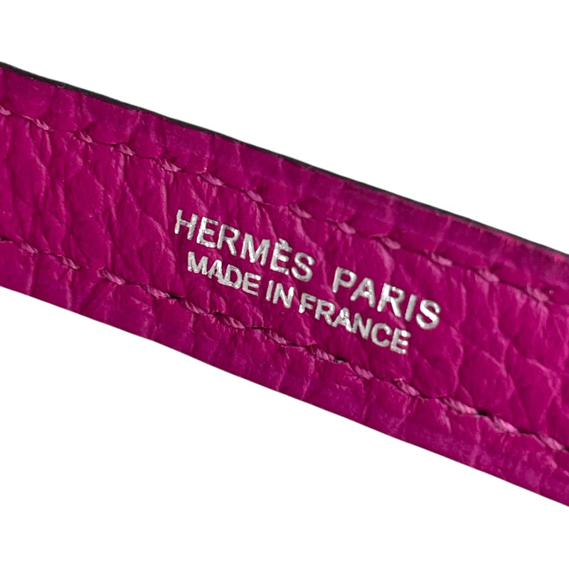 エルメス HERMES ガーデンパーティTPM A刻印 ローズパープル SV金具 カントリー レディース ハンドバッグ