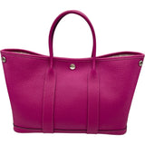 エルメス HERMES ガーデンパーティTPM A刻印 ローズパープル SV金具 カントリー レディース ハンドバッグ