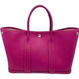 エルメス HERMES ガーデンパーティTPM A刻印 ローズパープル SV金具 カントリー レディース ハンドバッグ