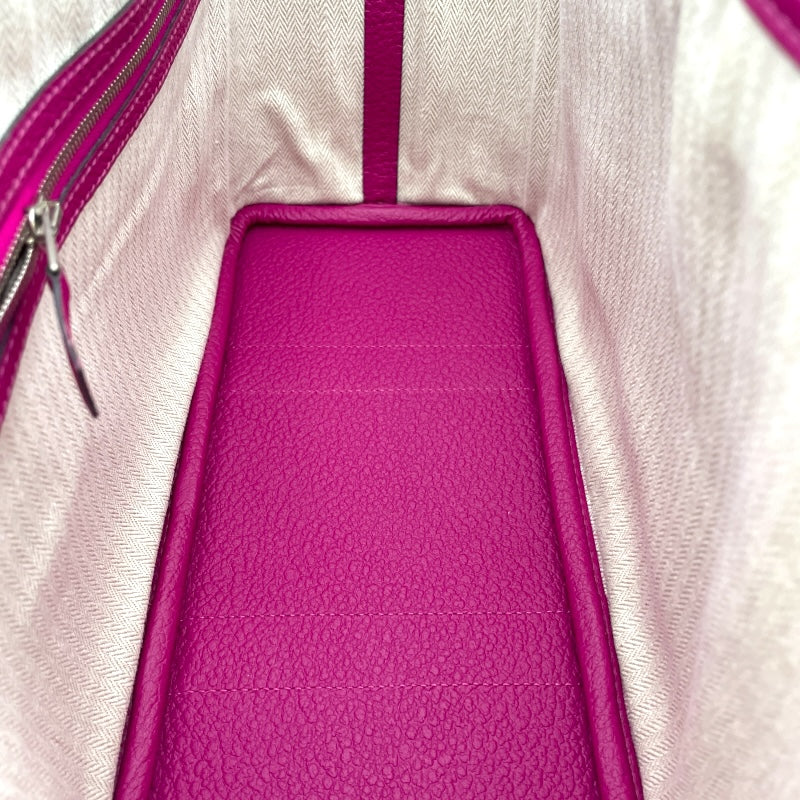 エルメス HERMES ガーデンパーティTPM A刻印 ローズパープル SV金具 カントリー レディース ハンドバッグ