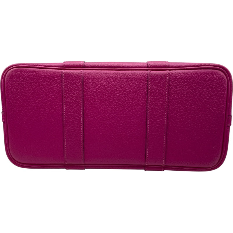 エルメス HERMES ガーデンパーティTPM A刻印 ローズパープル SV金具 カントリー レディース ハンドバッグ