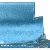 エルメス HERMES ケリー28 内縫い □J刻印 ブルージーン トリヨン レディース ショルダーバッグ