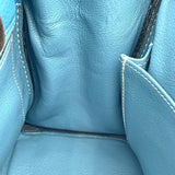 エルメス HERMES ケリー28 内縫い □J刻印 ブルージーン トリヨン レディース ショルダーバッグ