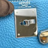 エルメス HERMES ケリー28 内縫い □J刻印 ブルージーン トリヨン レディース ショルダーバッグ