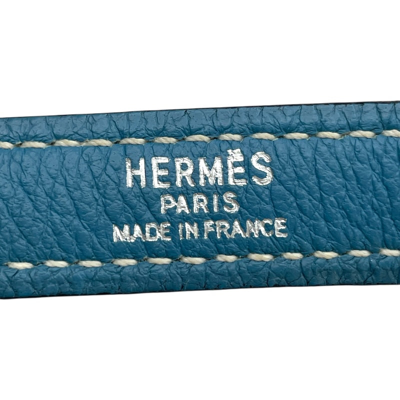 エルメス HERMES ケリー28 内縫い □J刻印 ブルージーン トリヨン レディース ショルダーバッグ