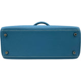 エルメス HERMES ケリー28 内縫い □J刻印 ブルージーン トリヨン レディース ショルダーバッグ