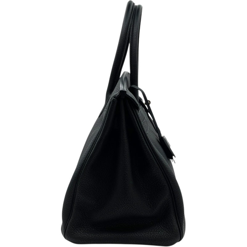エルメス HERMES バーキン35 □O刻印 （2011年製） ブラック　シルバー金具 トゴ レディース ハンドバッグ