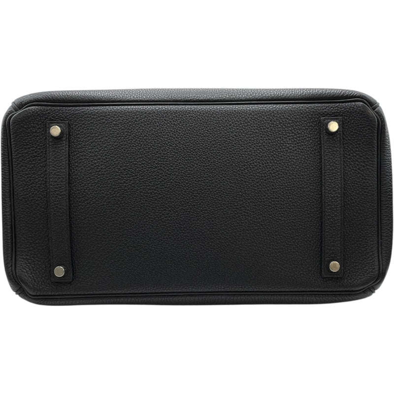 エルメス HERMES バーキン35 □O刻印 （2011年製） ブラック　シルバー金具 トゴ レディース ハンドバッグ