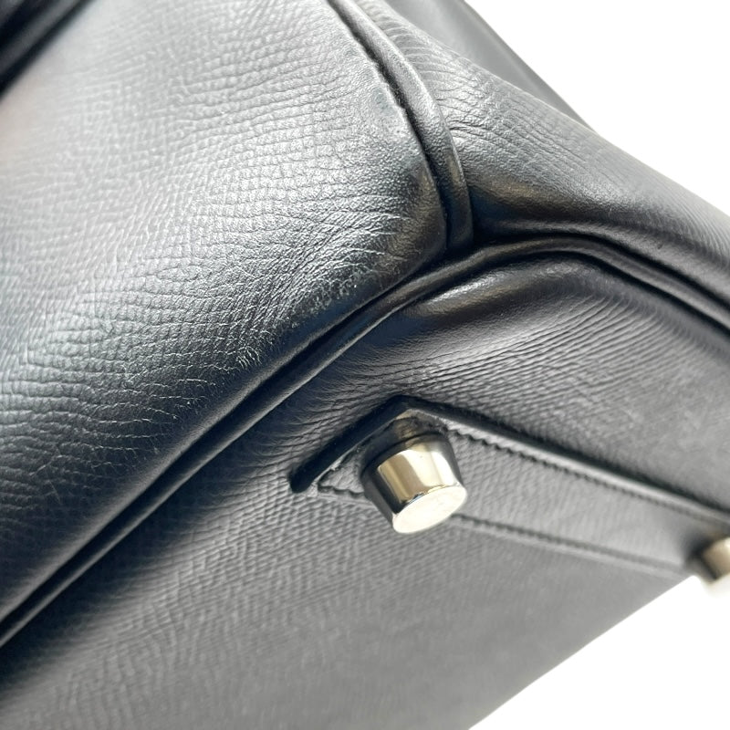 エルメス HERMES バーキン30 □K刻印　(2007年製) ブラック　シルバー金具 ヴォーエプソン レディース ハンドバッグ
