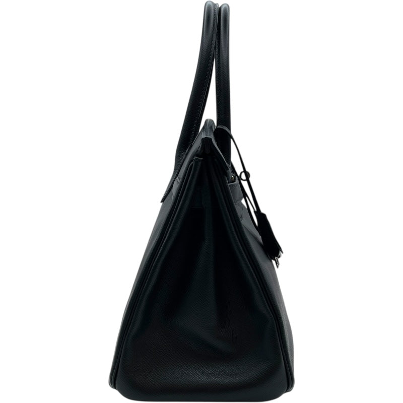 エルメス HERMES バーキン30 □K刻印　(2007年製) ブラック　シルバー金具 ヴォーエプソン レディース ハンドバッグ