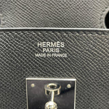 エルメス HERMES バーキン30 □K刻印　(2007年製) ブラック　シルバー金具 ヴォーエプソン レディース ハンドバッグ