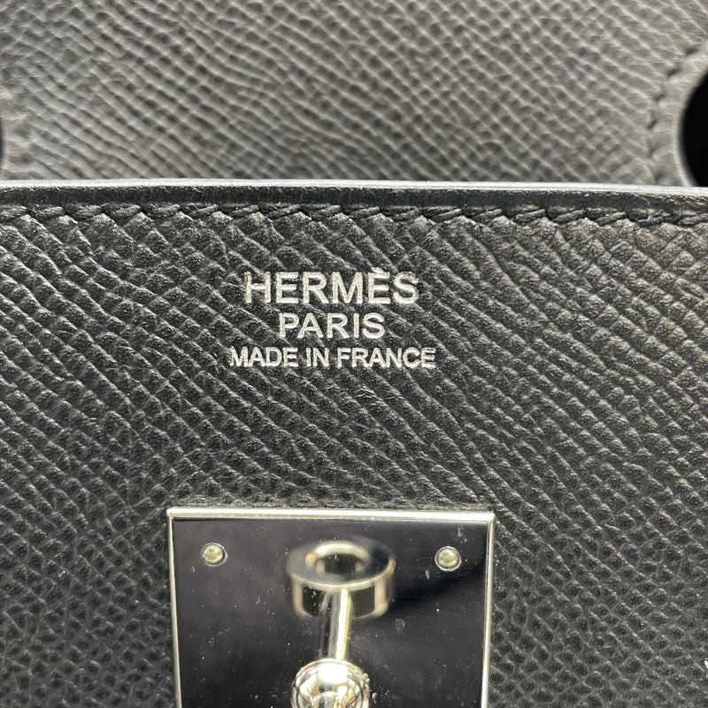 エルメス HERMES バーキン30 □K刻印　(2007年製) ブラック　シルバー金具 ヴォーエプソン レディース ハンドバッグ