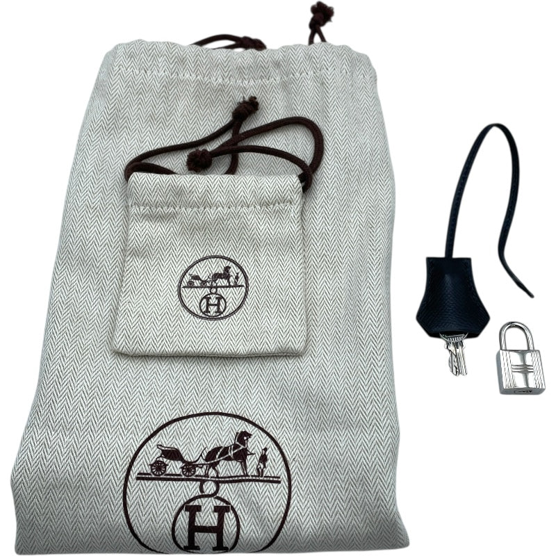エルメス HERMES バーキン30 □K刻印　(2007年製) ブラック　シルバー金具 ヴォーエプソン レディース ハンドバッグ