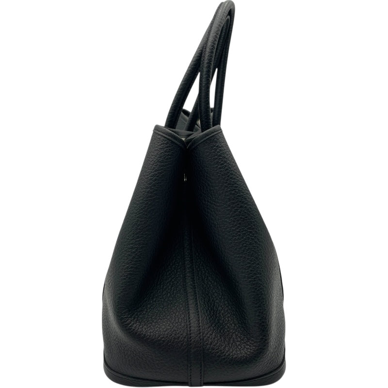 エルメス HERMES ガーデンパーティPM T刻印 ブラック SV金具 カントリー レディース ハンドバッグ