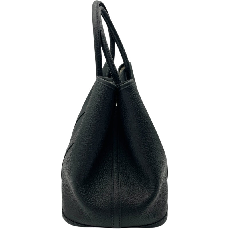 エルメス HERMES ガーデンパーティPM T刻印 ブラック SV金具 カントリー レディース ハンドバッグ