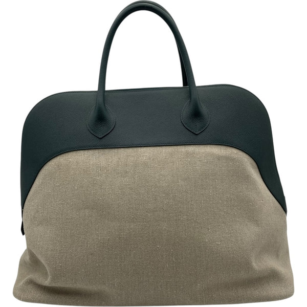 エルメス HERMES ボリード リラックス45 C刻 ブルー・ホワイト トワルドゥキャンプ・エバーカラー レディース ハンドバッグ