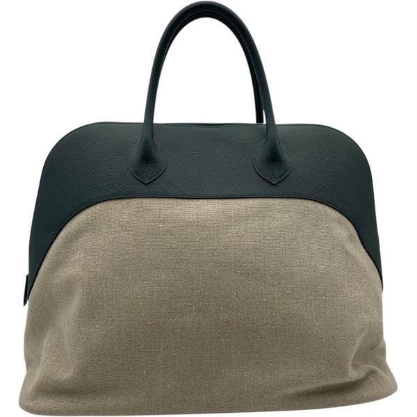 エルメス HERMES ボリード リラックス45 C刻 ブルー・ホワイト トワルドゥキャンプ・エバーカラー レディース ハンドバッグ