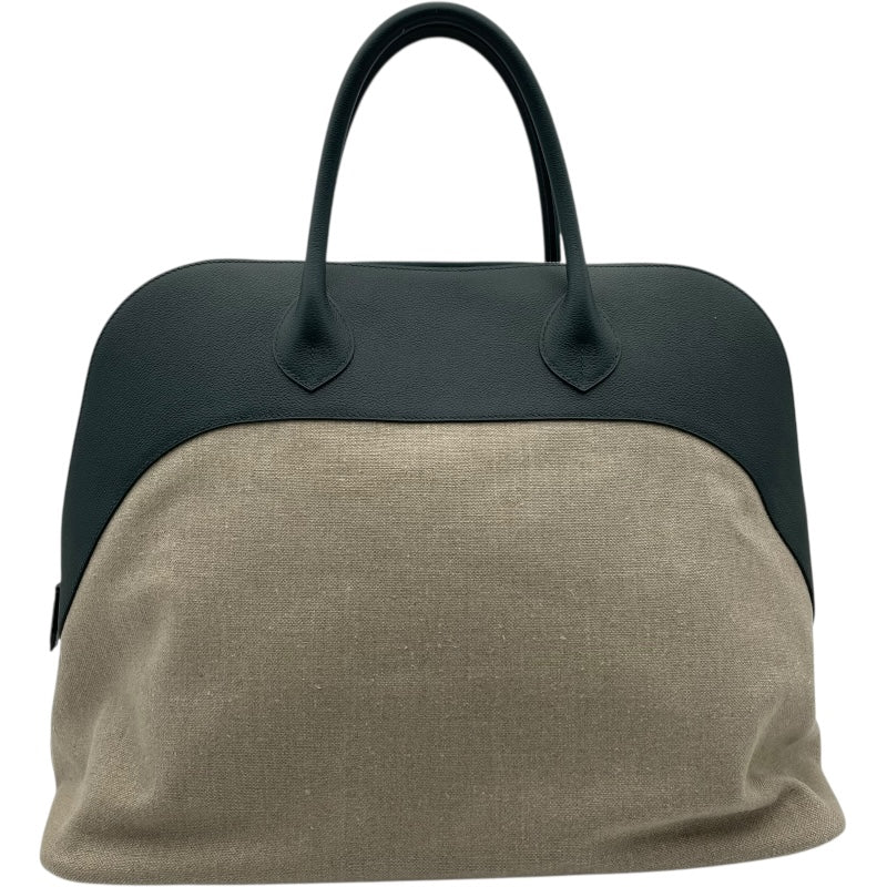 エルメス HERMES ボリード リラックス45 C刻 ブルー・ホワイト トワルドゥキャンプ・エバーカラー レディース ハンドバッグ