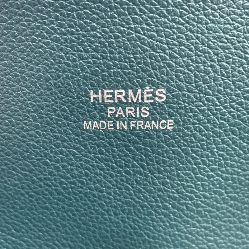 エルメス HERMES ボリード リラックス45 C刻 ブルー・ホワイト トワルドゥキャンプ・エバーカラー レディース ハンドバッグ