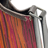 エルメス HERMES ピコタンPM 刻印不鮮明 ブラウン/ピンク/オレンジ 　シルバー金具 ヴィブラート レディース ハンドバッグ