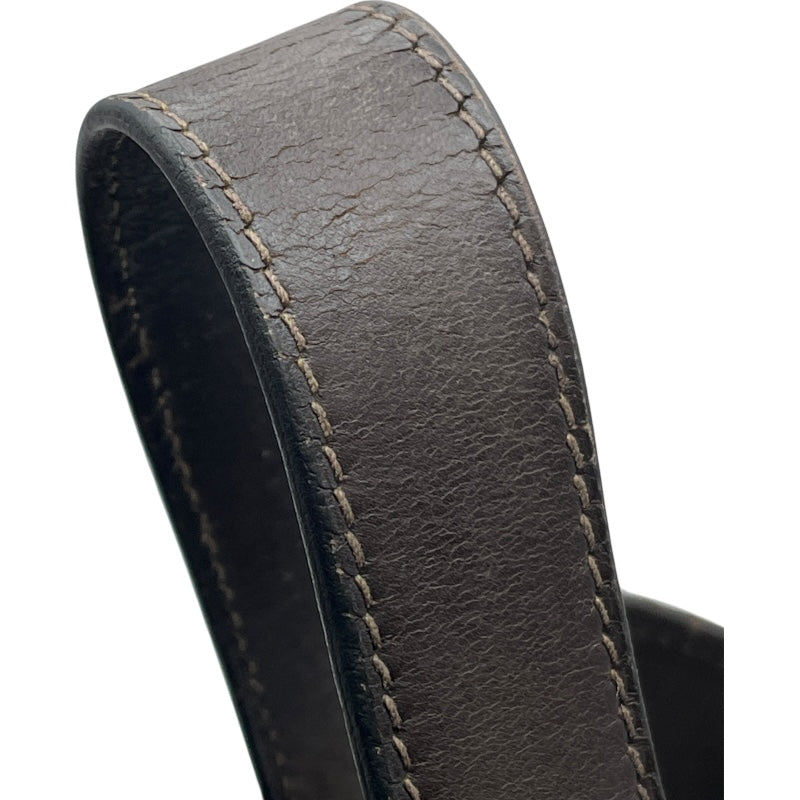 エルメス HERMES ピコタンPM 刻印不鮮明 ブラウン/ピンク/オレンジ 　シルバー金具 ヴィブラート レディース ハンドバッグ