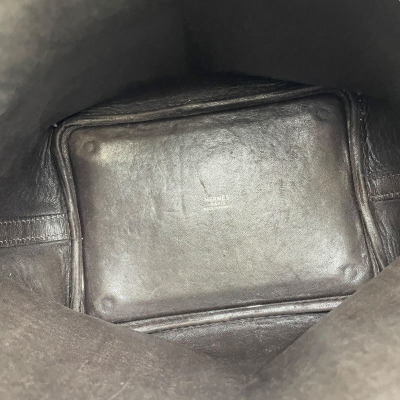 エルメス HERMES ピコタンPM 刻印不鮮明 ブラウン/ピンク/オレンジ 　シルバー金具 ヴィブラート レディース ハンドバッグ