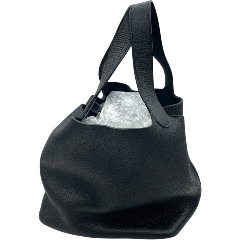 エルメス HERMES ピコタンロックMM A刻印 ブラック SV金具 トリヨン レディース ハンドバッグ