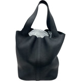 エルメス HERMES ピコタンロックMM A刻印 ブラック SV金具 トリヨン レディース ハンドバッグ