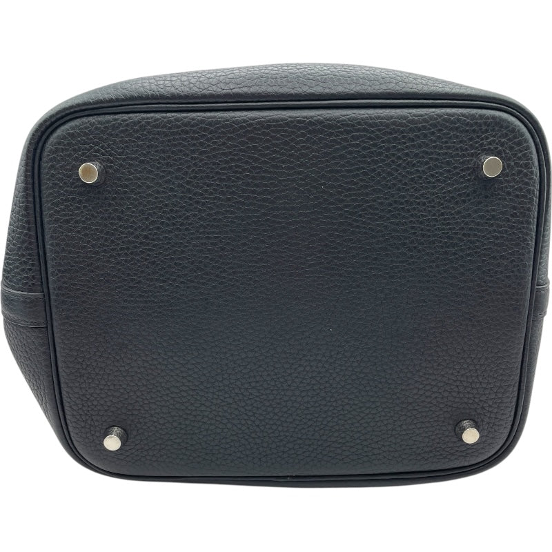 エルメス HERMES ピコタンロックMM A刻印 ブラック SV金具 トリヨン レディース ハンドバッグ