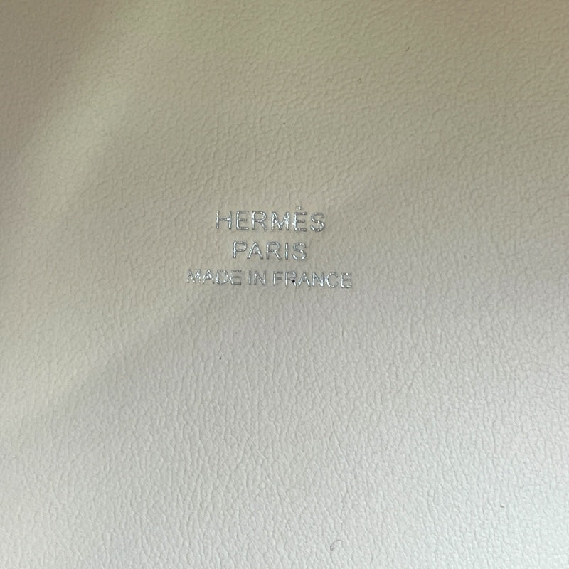 エルメス HERMES ピコタンロックマイクロ U刻印 ラッキーデイジー/ナタ/ヴェールホワイト SV金具 スイフト レディース ハンドバッグ