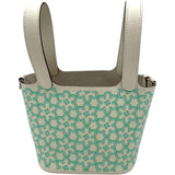 エルメス HERMES ピコタンロックマイクロ U刻印 ラッキーデイジー/ナタ/ヴェールホワイト SV金具 スイフト レディース ハンドバッグ