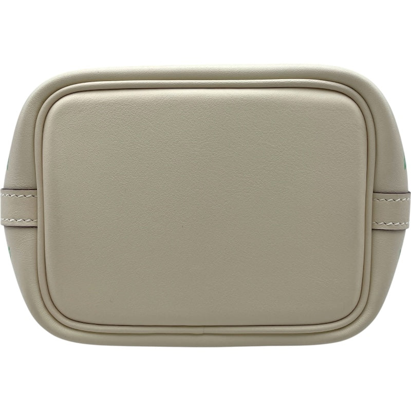 エルメス HERMES ピコタンロックマイクロ U刻印 ラッキーデイジー/ナタ/ヴェールホワイト SV金具 スイフト レディース ハンドバッグ