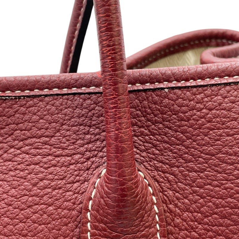 エルメス HERMES ガーデンパーティTPM □O刻 ルージュアッシュ SV金具 ネゴンダ レディース ハンドバッグ