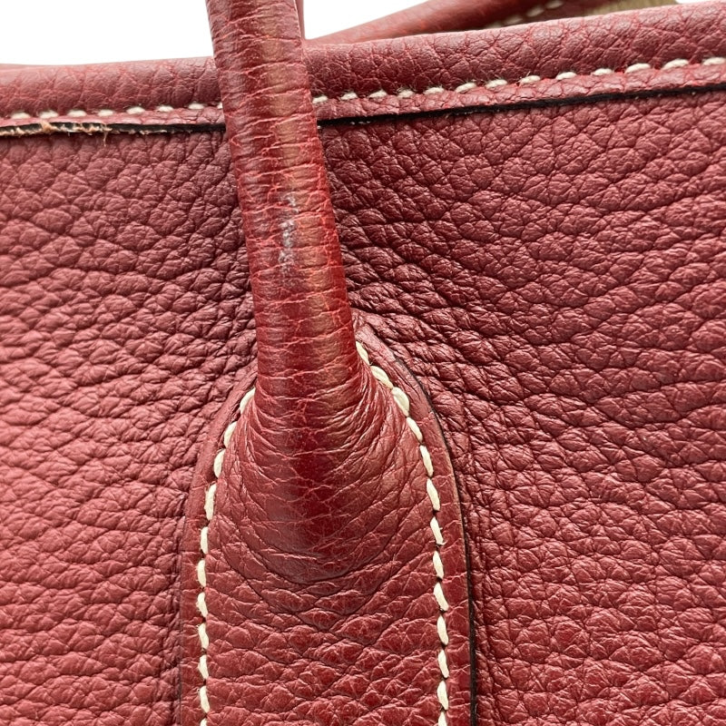 エルメス HERMES ガーデンパーティTPM □O刻 ルージュアッシュ SV金具 ネゴンダ レディース ハンドバッグ