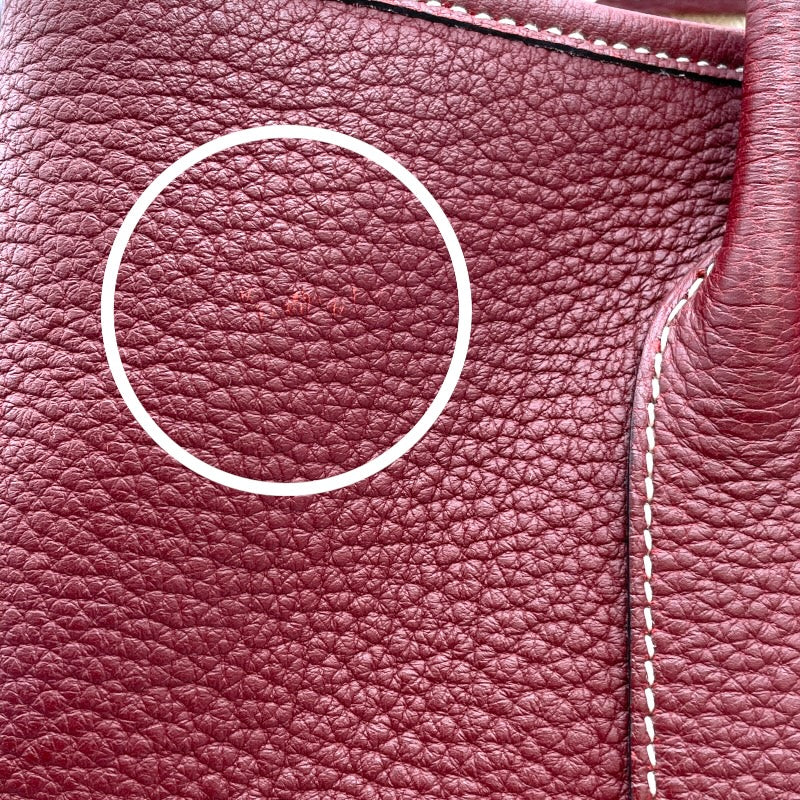 エルメス HERMES ガーデンパーティTPM □O刻 ルージュアッシュ SV金具 ネゴンダ レディース ハンドバッグ