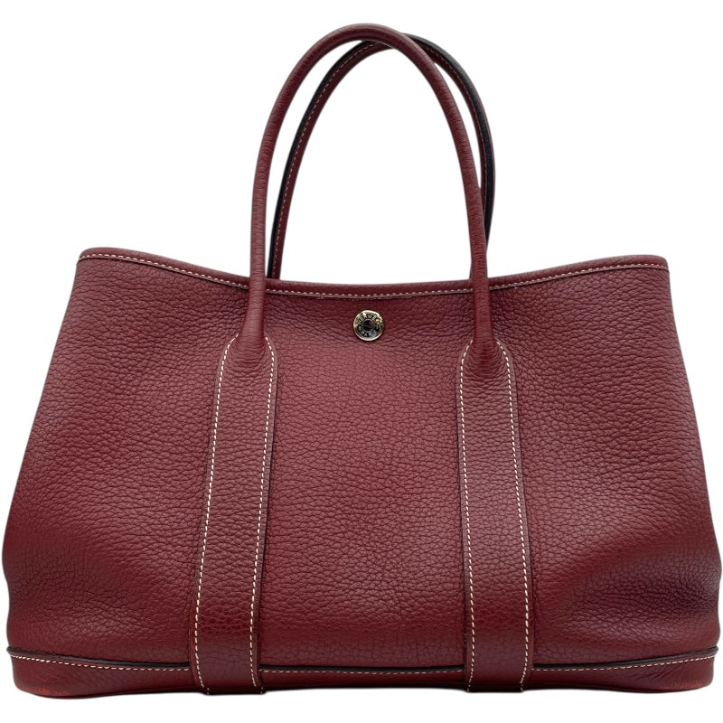 エルメス HERMES ガーデンパーティTPM □O刻 ルージュアッシュ SV金具 ネゴンダ レディース ハンドバッグ