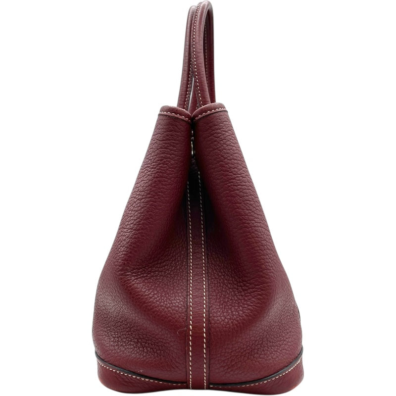 エルメス HERMES ガーデンパーティTPM □O刻 ルージュアッシュ SV金具 ネゴンダ レディース ハンドバッグ