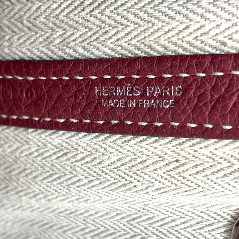 エルメス HERMES ガーデンパーティTPM □O刻 ルージュアッシュ SV金具 ネゴンダ レディース ハンドバッグ