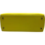 エルメス HERMES ケリー28 内縫い キャンディ □O刻印 ライム/パールグレー SV金具 エプソン レディース ショルダーバッグ