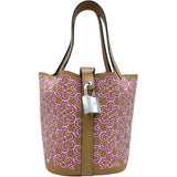 エルメス HERMES ピコタンロックマイクロ U刻 チャイ/ピンク/ホワイト SV金具 ラッキーデイジー/スイフト レディース ハンドバッグ